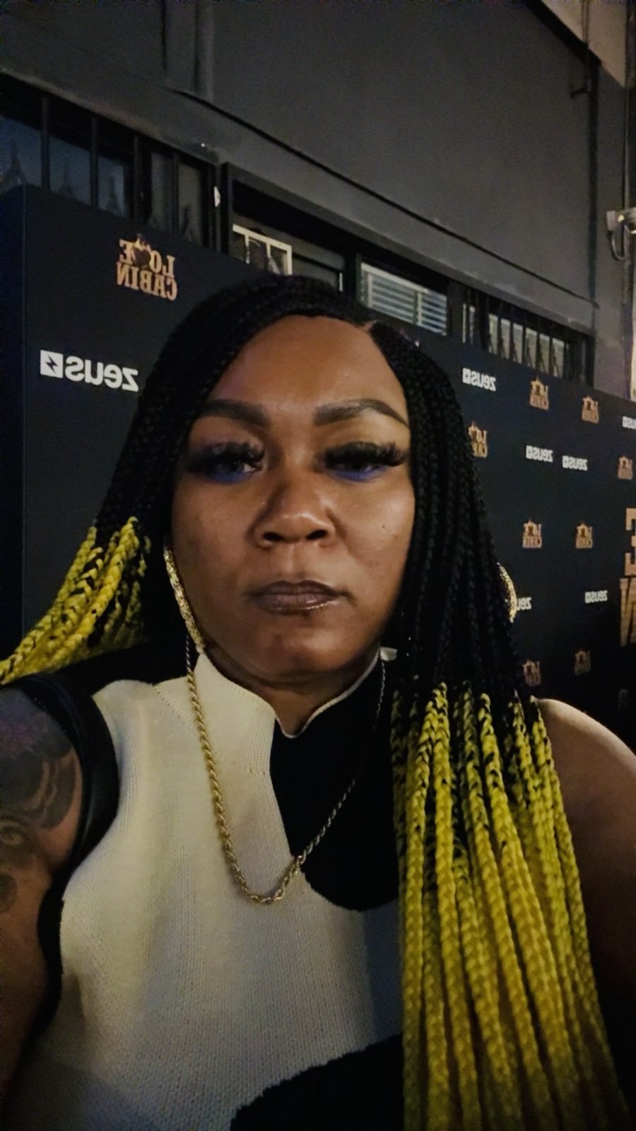Jay Plush at a media event backdrop